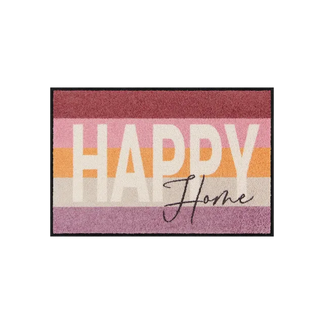 salonloewe-happy-stripes-rose-eingangsmatte-50-x-75-cm-waschbare-fu-matte-mit-st image 1