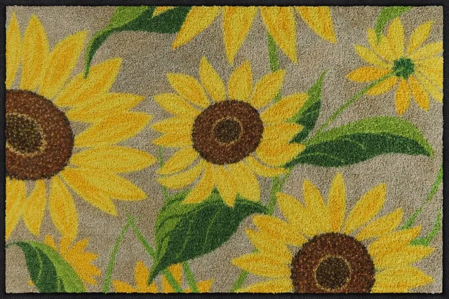 salonloewe-sunflowers-of-ariana-eingangsmatte-50-x-75-cm-sonnige-fu-matte-made-i image 1