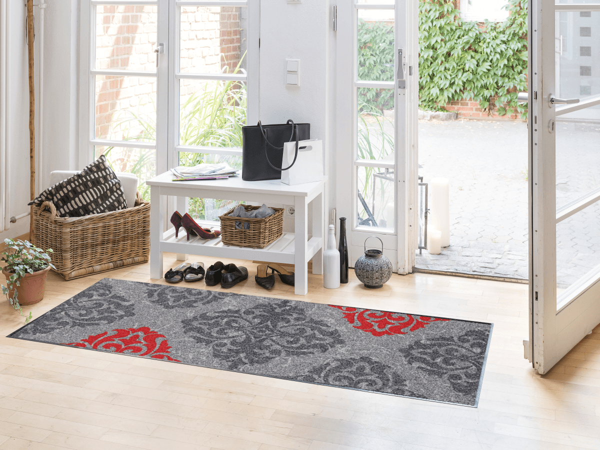 salonloewe-ornamentweg-grey-l-ufer-75-x-190-cm-waschbarer-flurl-ufer-mit-ornamen image 2