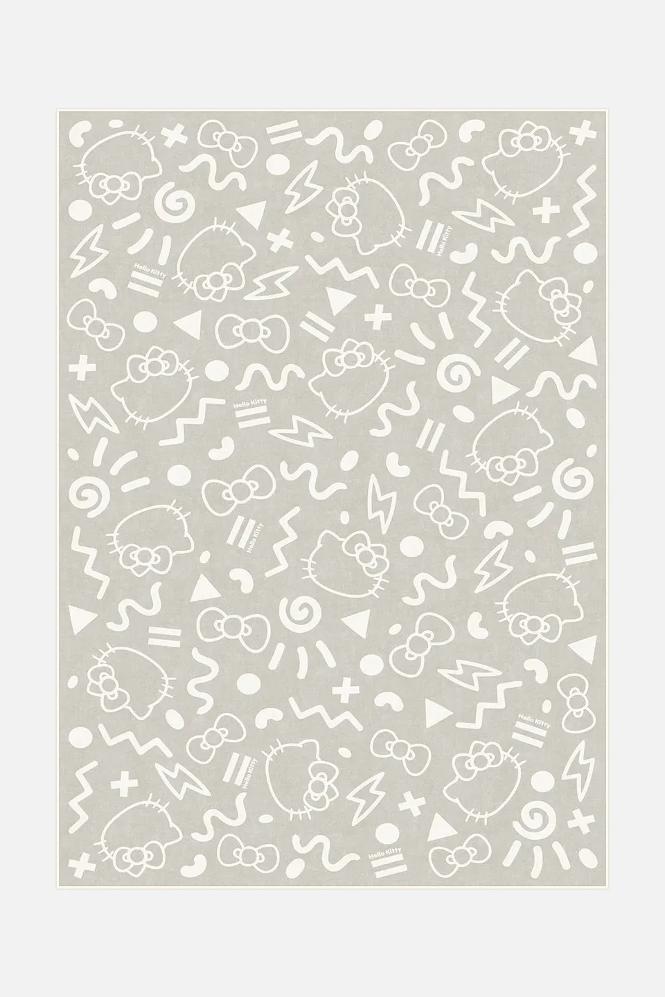 teppana-hello-kitty-comic-natur-teppich-waschbar image 1