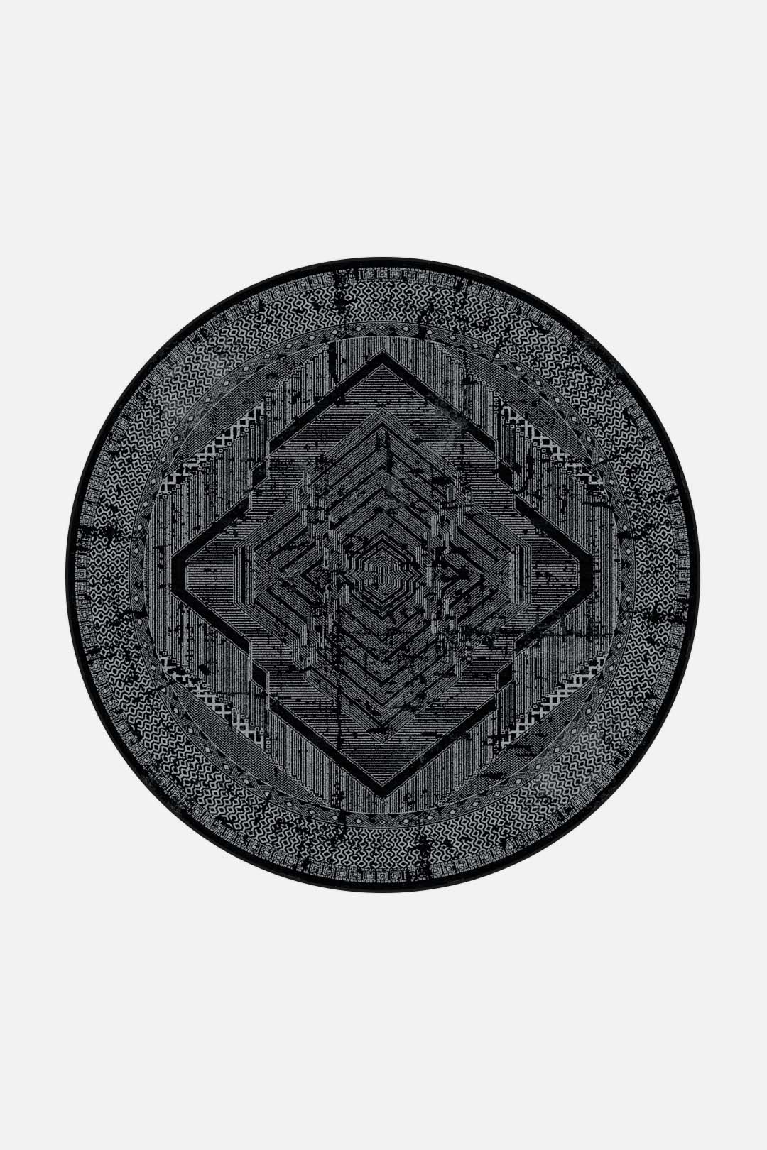 teppana-maria-ebenholz-teppich-waschbarer-design-teppich-in-grau-silber-mit-weic image 8
