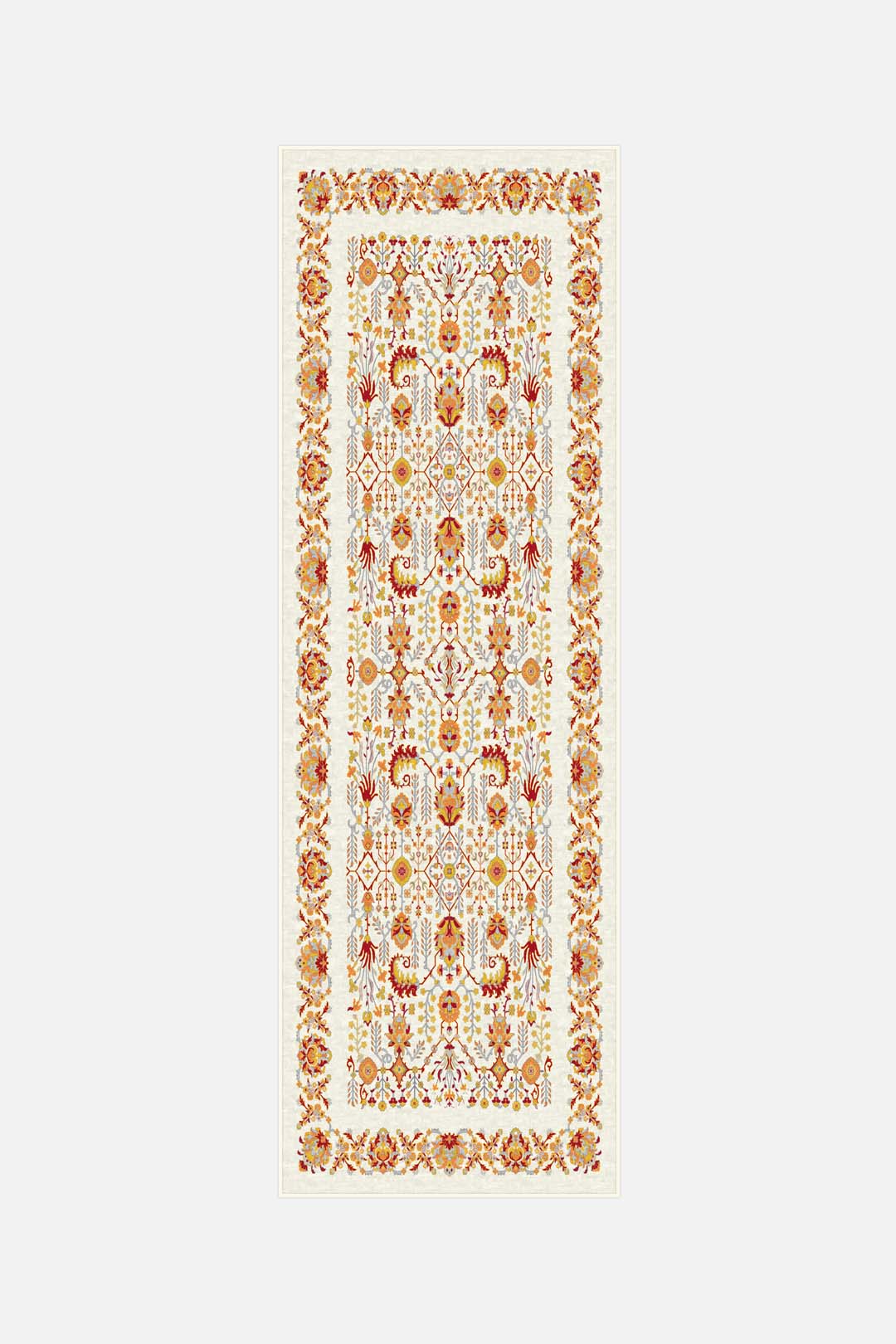 teppana-fleur-rot-teppich-waschbarer-teppich-mit-floralem-design-in-beige-natur- image 5