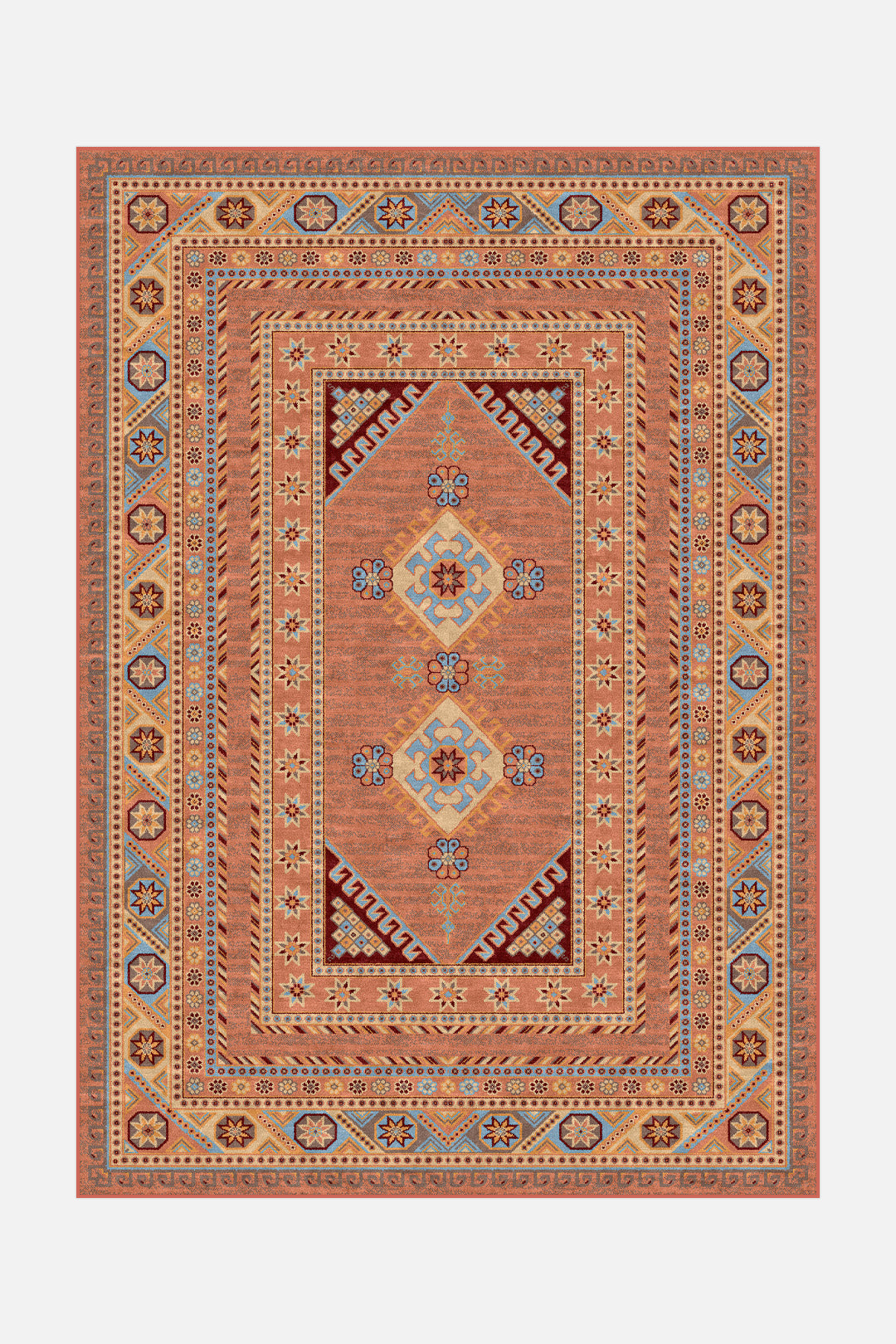 teppana-arnika-terracotta-teppich-waschbarer-marokkanischer-teppich-34-50-statt- image 1