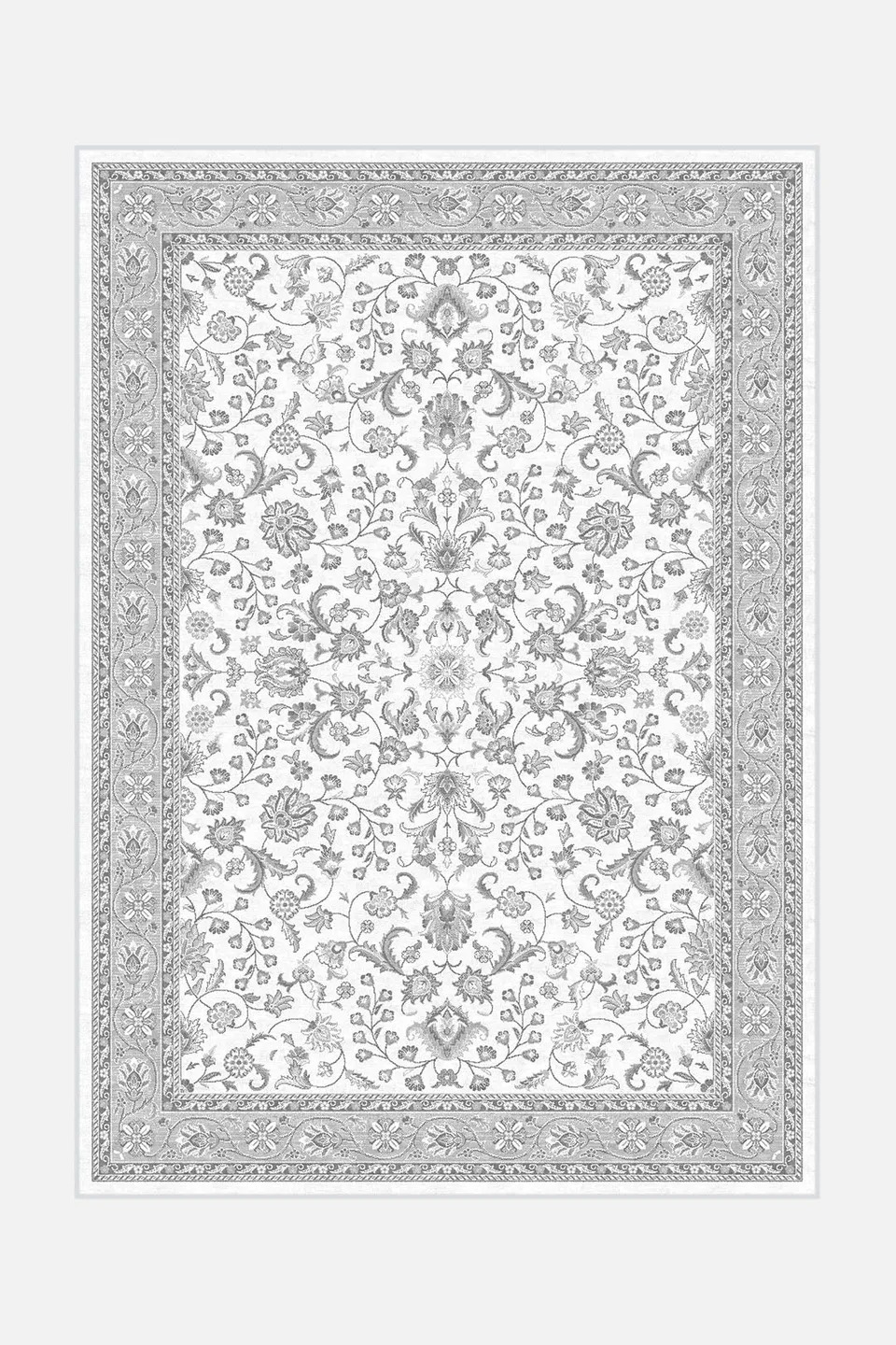 teppana-parsian-hellgrau-teppich-waschbarer-indoor-teppich-im-klassisch-persisch image 1