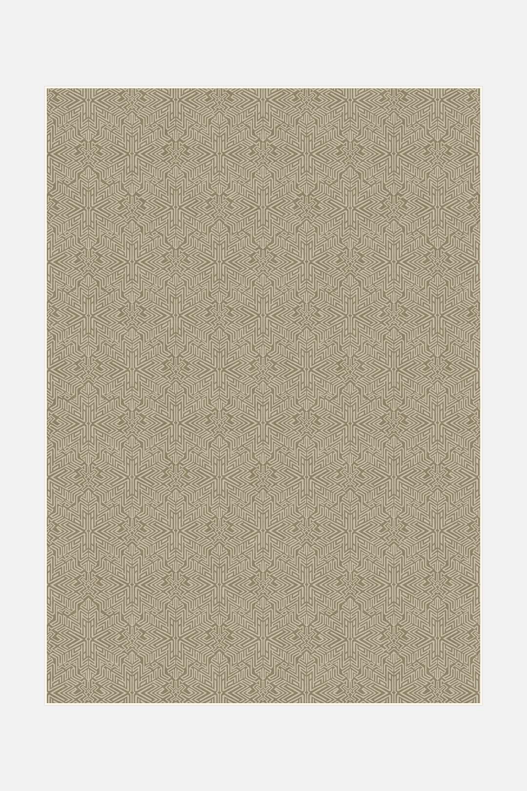 teppana-schneeflocke-zimt-waschbarer-teppich image 1