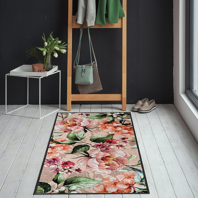 salonloewe-florina-spring-l-ufer-75-x-150-cm-waschbarer-blumen-teppich-mit-rutsc image 2