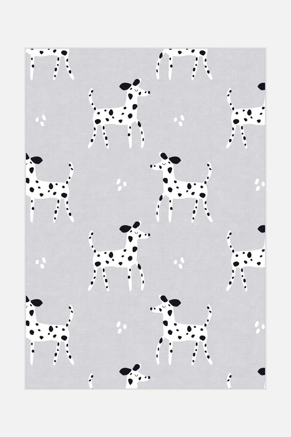 teppana-dalmatiner-grau-teppich-waschbar-inkl-rutschfester-matte-modernes-design image 1