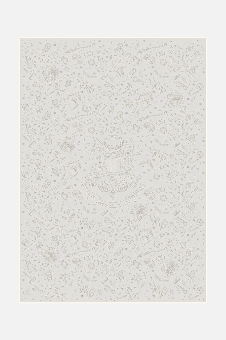 teppana-harry-potter-hogwarts-creme-teppich-waschbarer-kinderteppich-mit-hogwart image 1