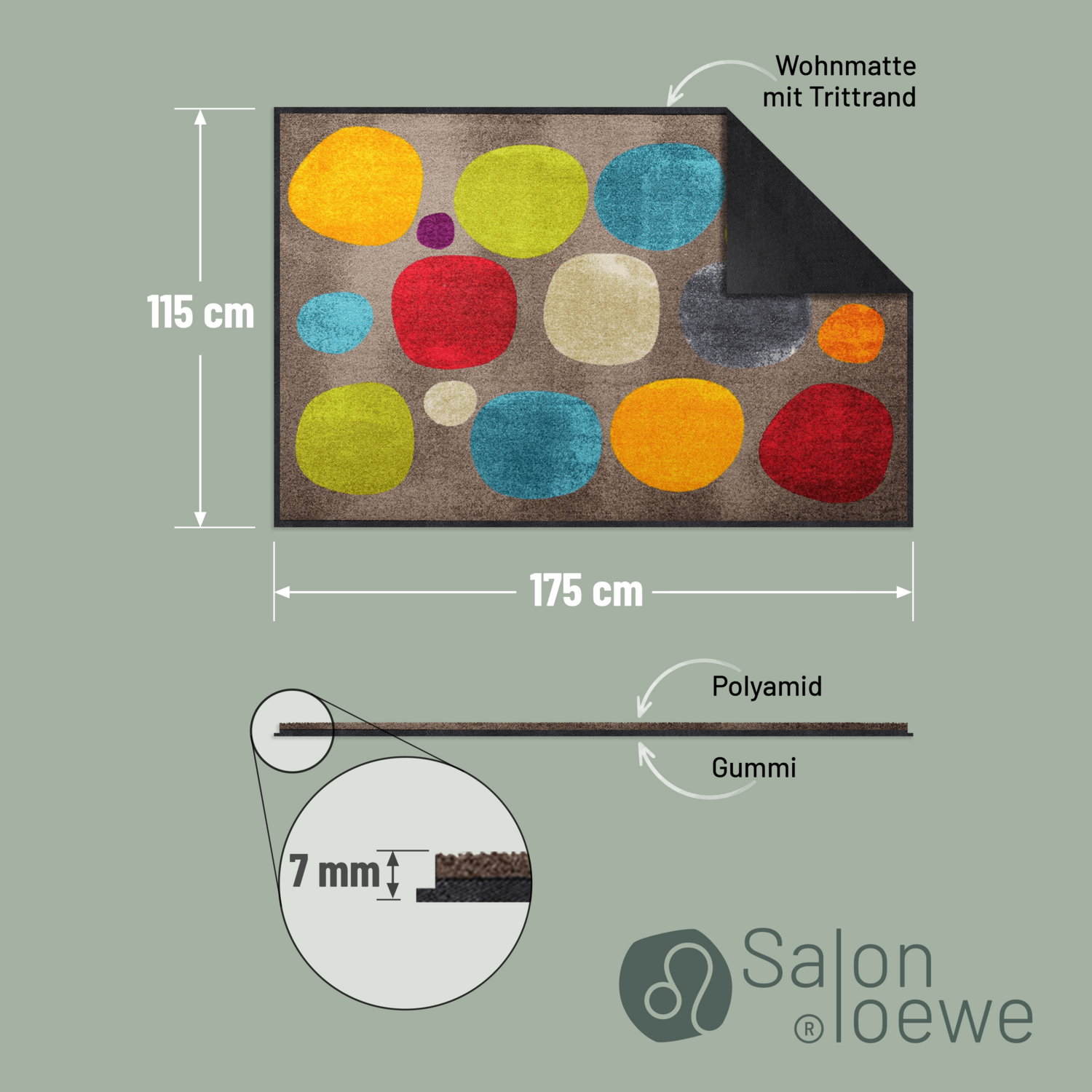 salonloewe-broken-dots-colourful-teppich-115-x-175-cm-polyamid-rutschfest-waschb image 4