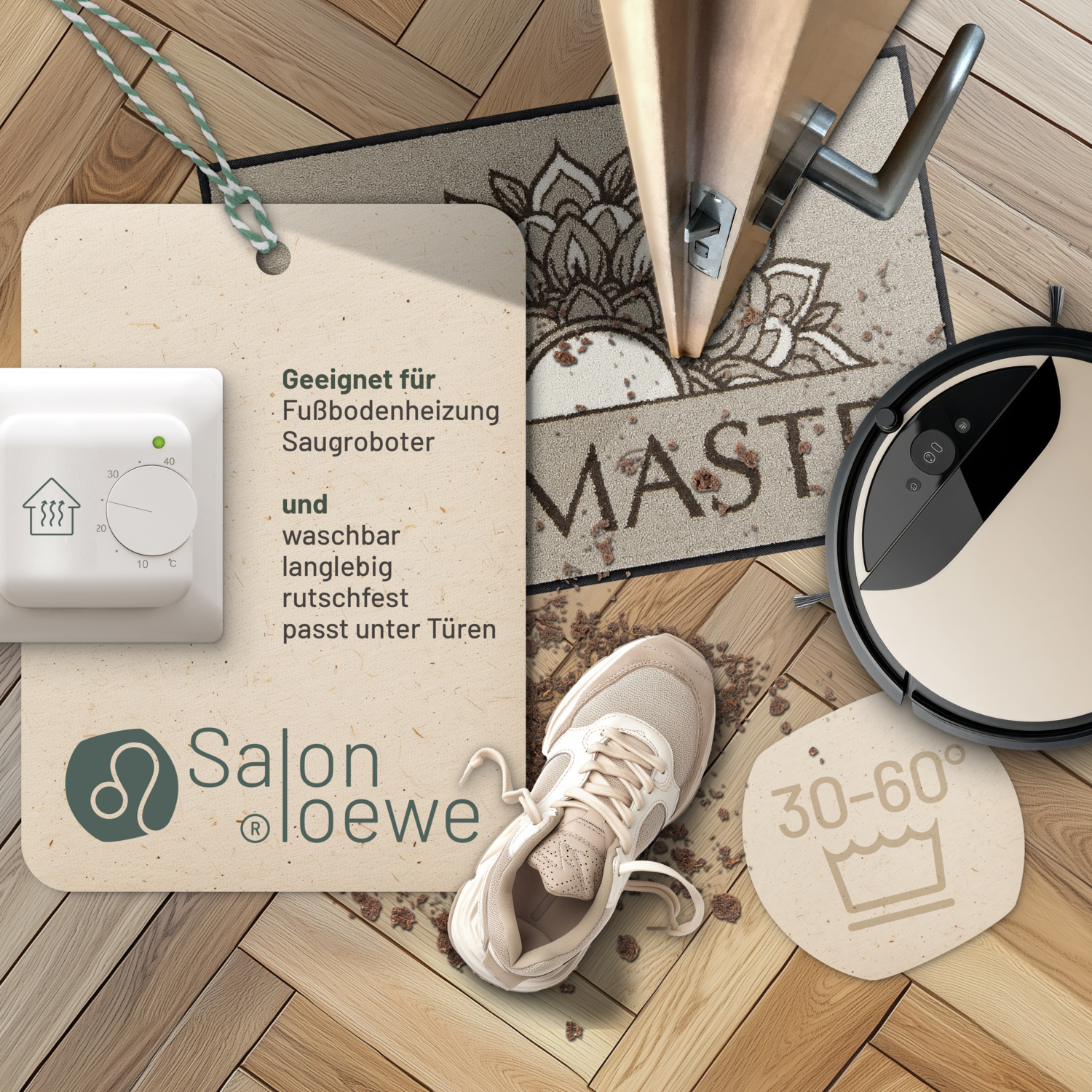 salonloewe-namaste-ornament-eingangsmatte-50-x-75-cm-waschbare-fu-matte-mit-mand image 3