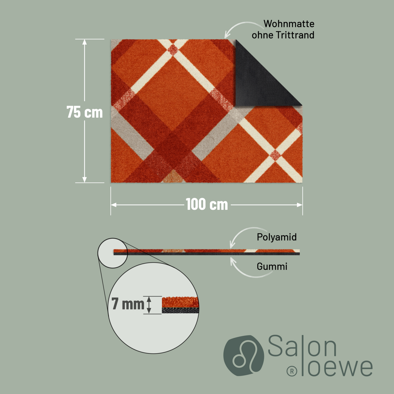 salonloewe-bente-terra-red-teppich-75-x-100-cm-waschbarer-teppich-in-warmem-terr image 4