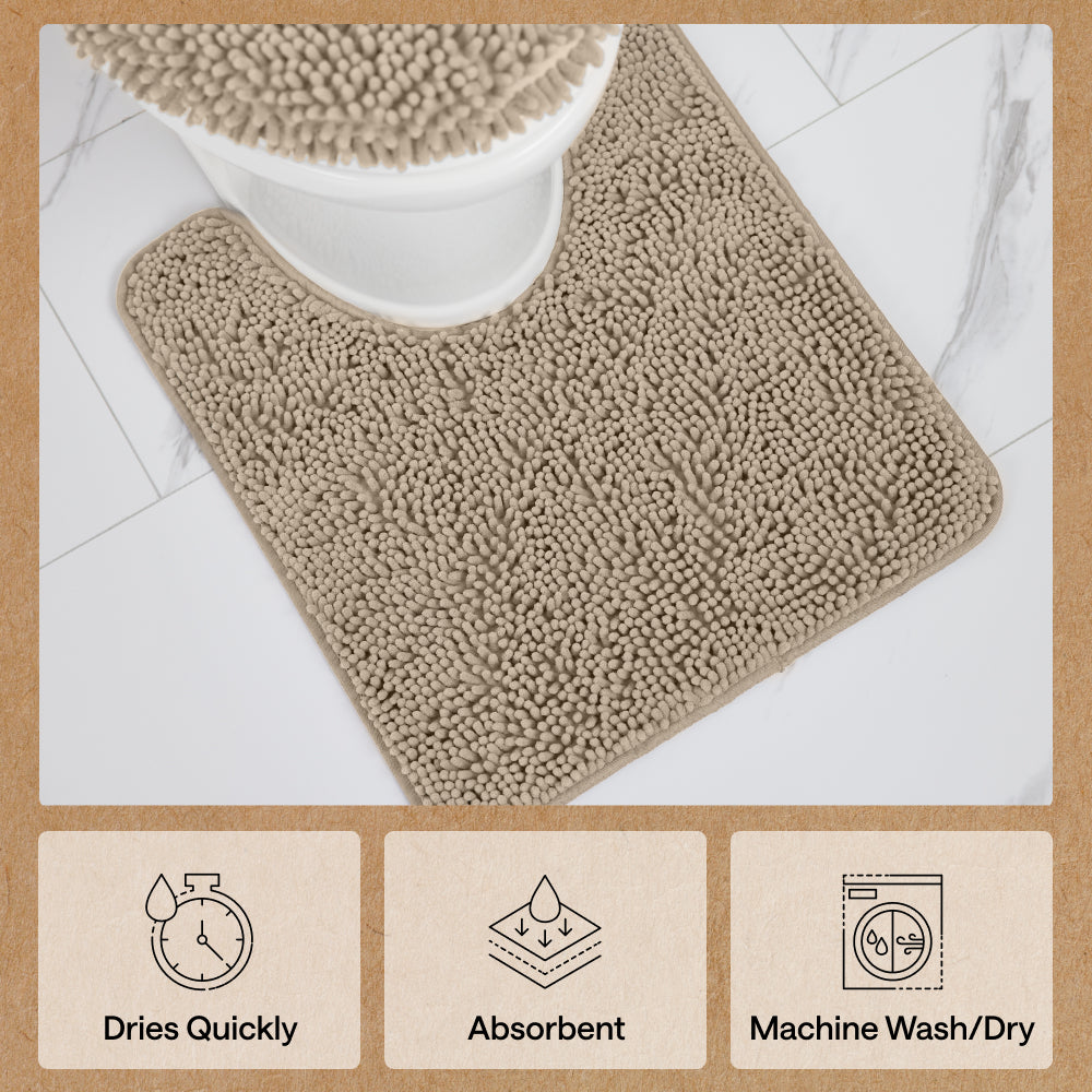 gorilla-grip-set-of-2-chenille-bath-rug-2er-set-badteppich-chenille image 7