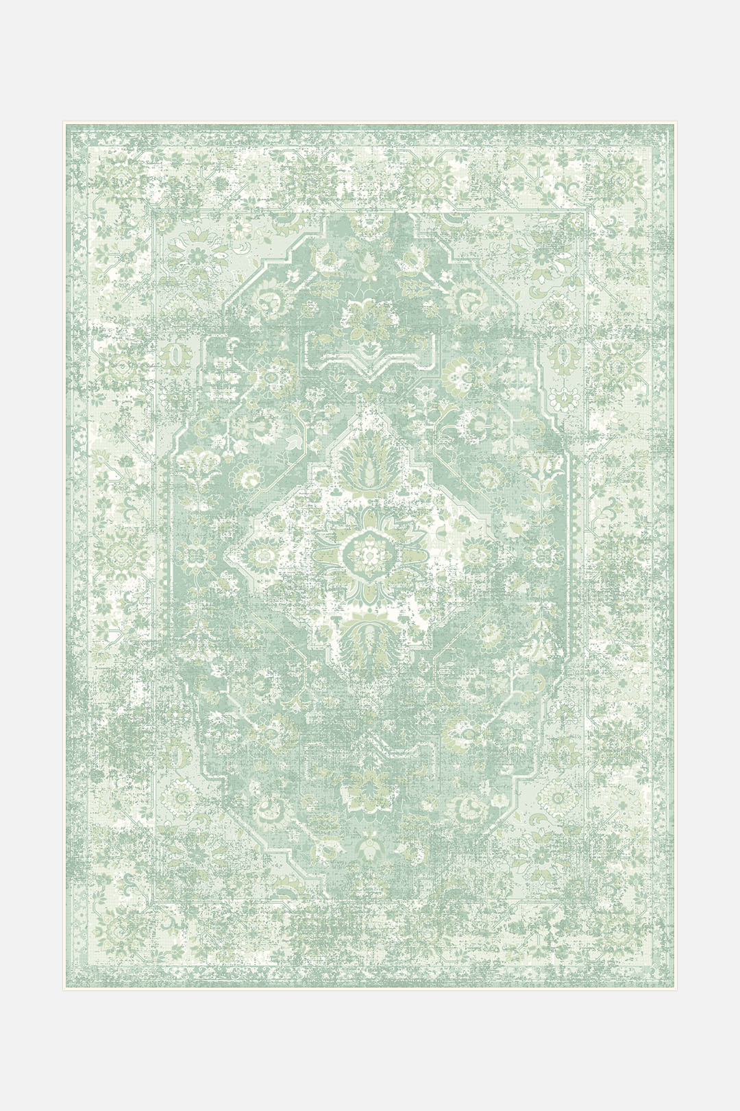 teppana-hiranur-salbei-teppich-waschbarer-kurzflor-teppich-mit-rutschfester-matt image 1