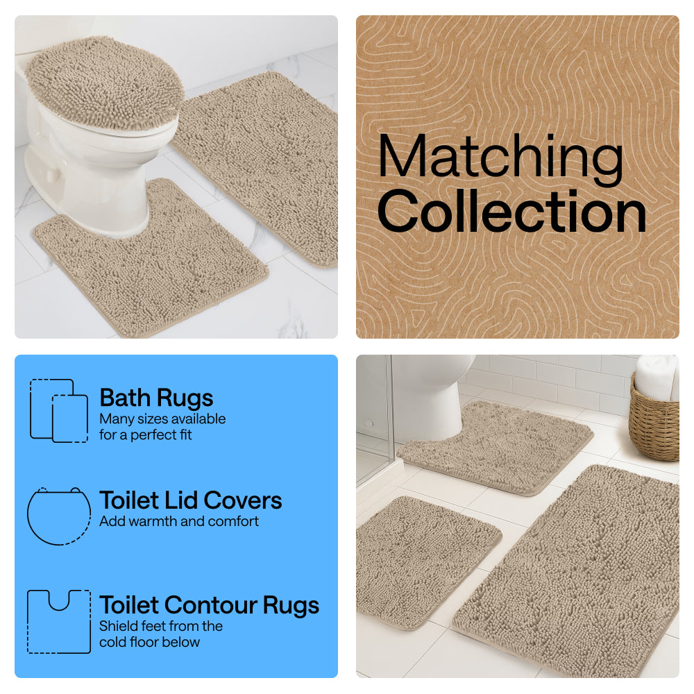 gorilla-grip-set-of-2-chenille-bath-rug-2er-set-badteppich-chenille image 8