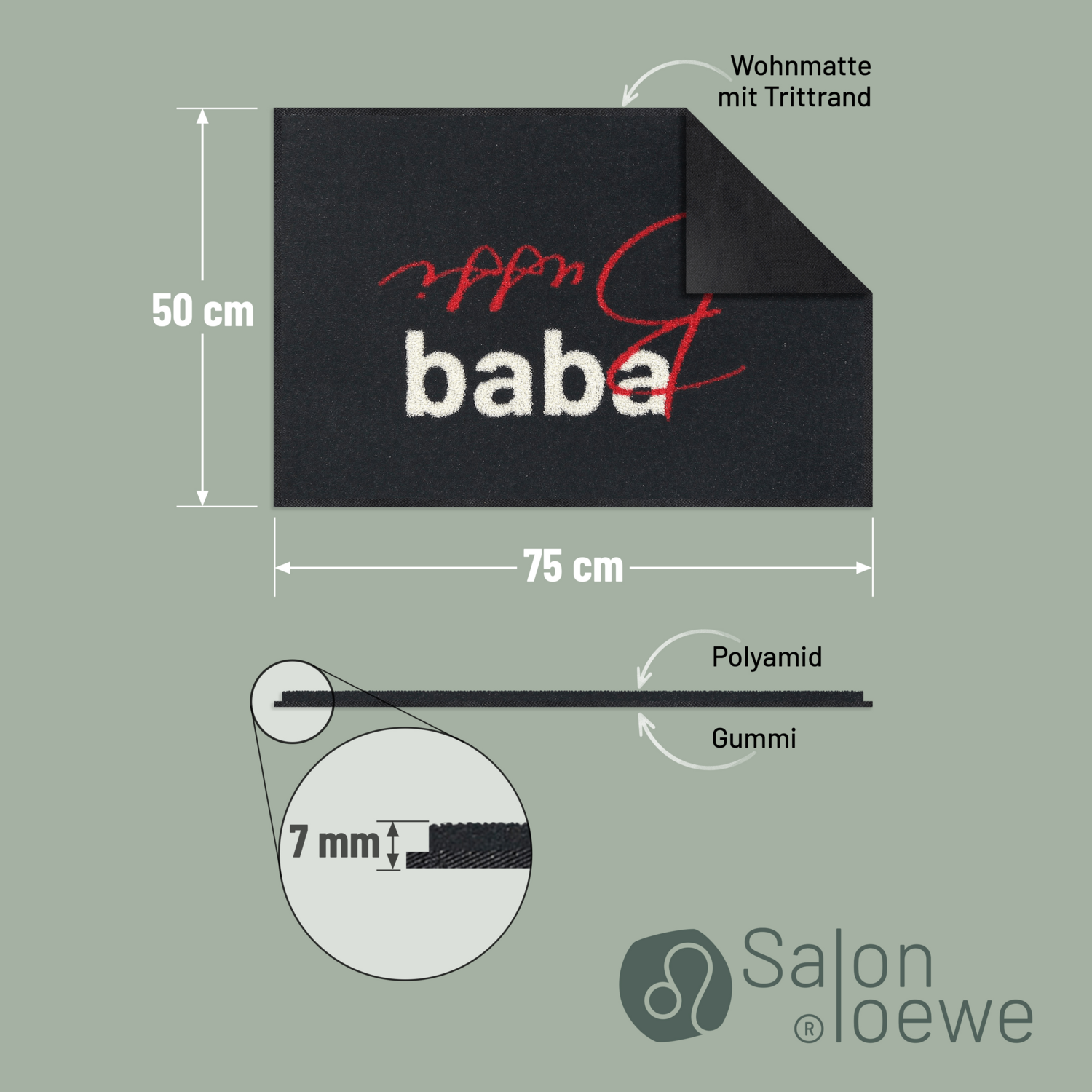 salonloewe-bussi-baba-eingangsmatte-50-x-75-cm-waschbare-schmutzfangmatte-mit-ve image 4