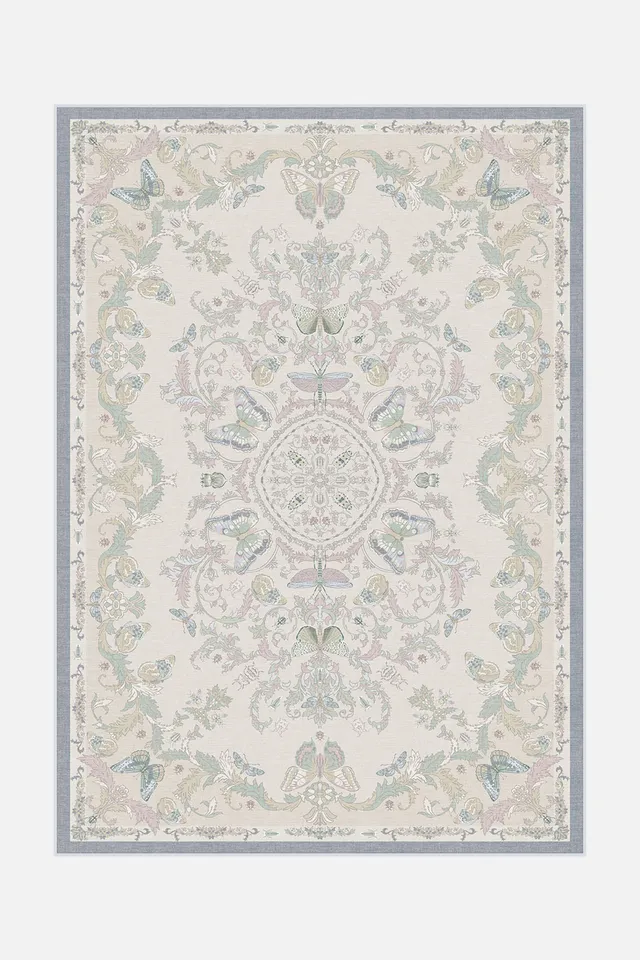 teppana-nymphalis-pastell-teppich-waschbar-mehrfarbig-floral image 1