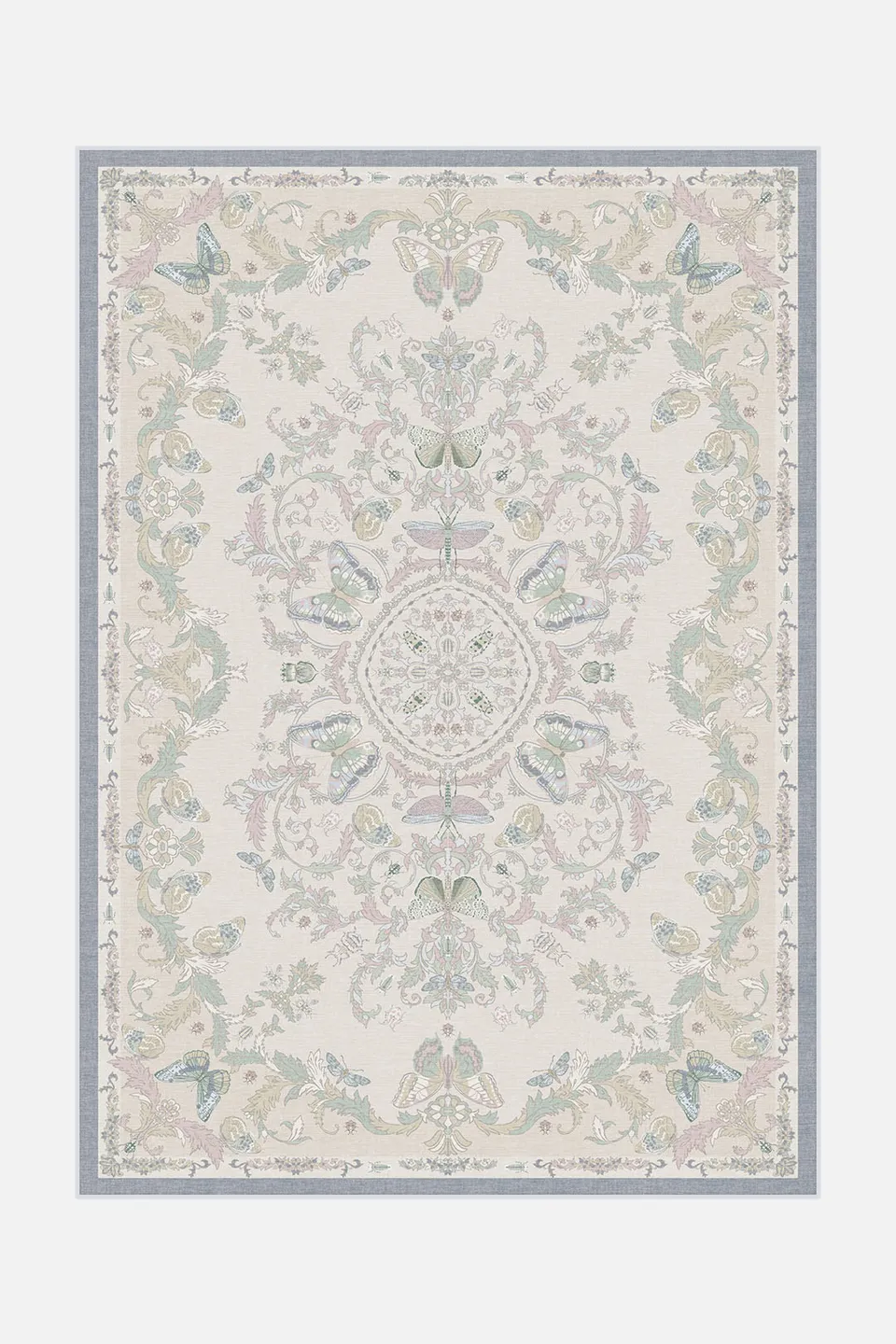 teppana-nymphalis-pastell-teppich-waschbar-mehrfarbig-floral image 1