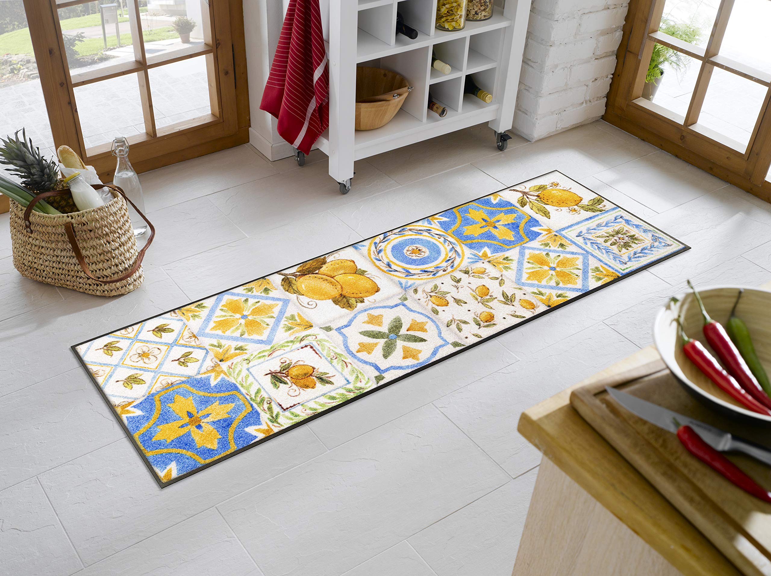 wash-dry-design-fu-matte-limoni-60x180-cm-waschbare-l-ufermatte-in-gelb-f-r-inne image 2