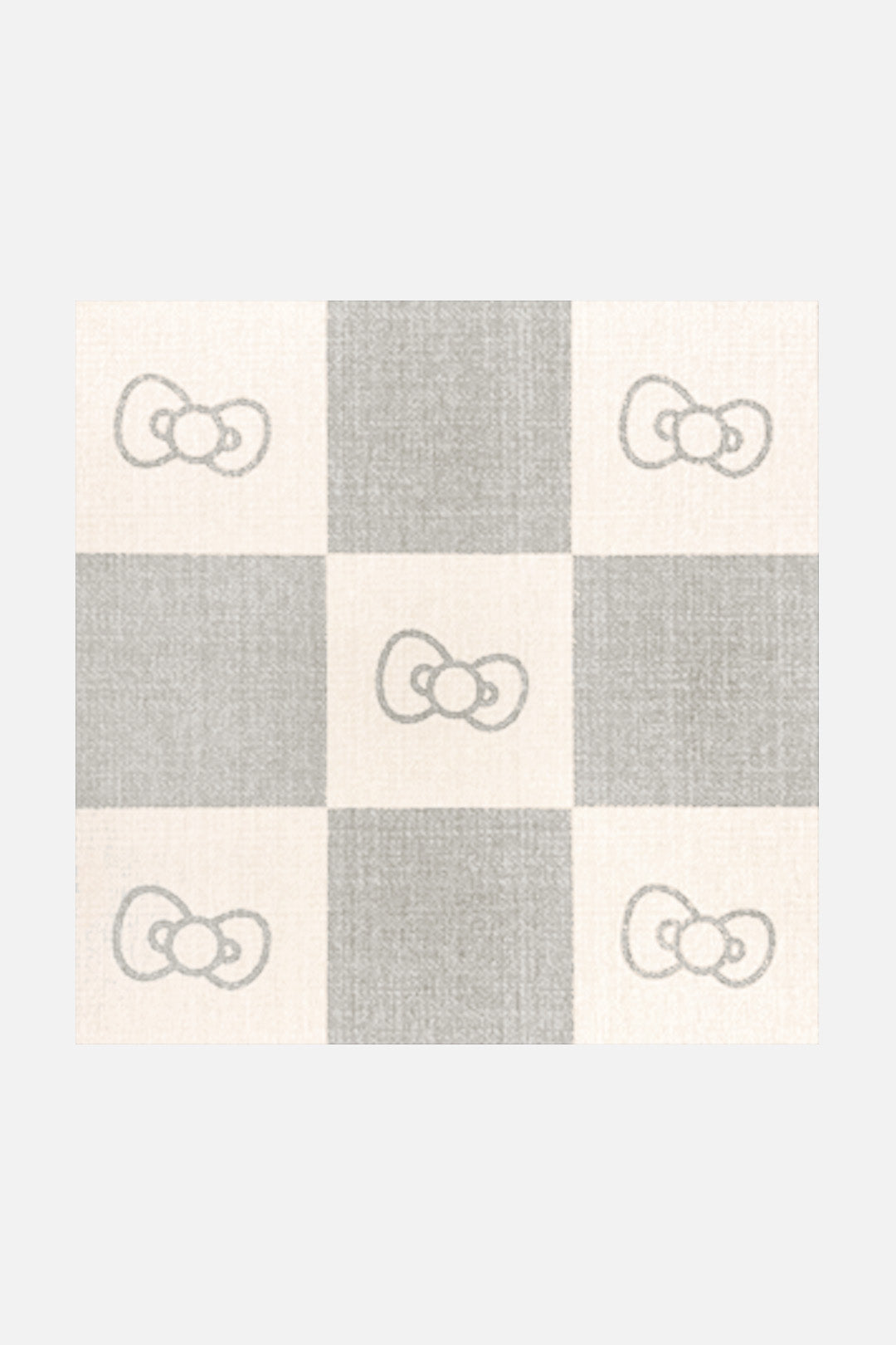 teppana-hello-kitty-karo-grau-teppich-waschbarer-indoor-teppich-geometrisch-mit- image 7