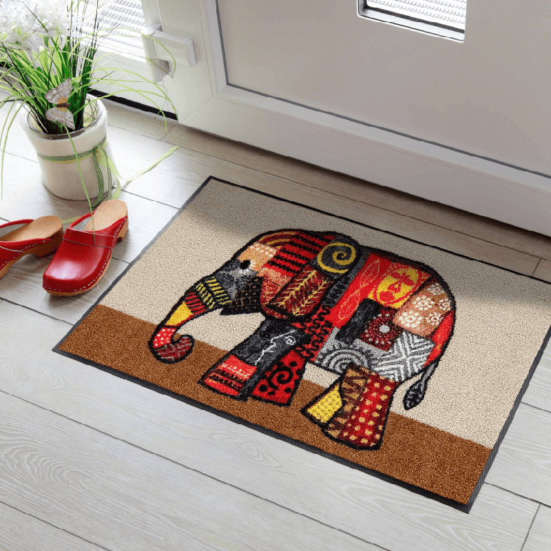 salonloewe-olifant-terra-eingangsmatte-50-x-75-cm-waschbare-schmutzfangmatte-mit image 2