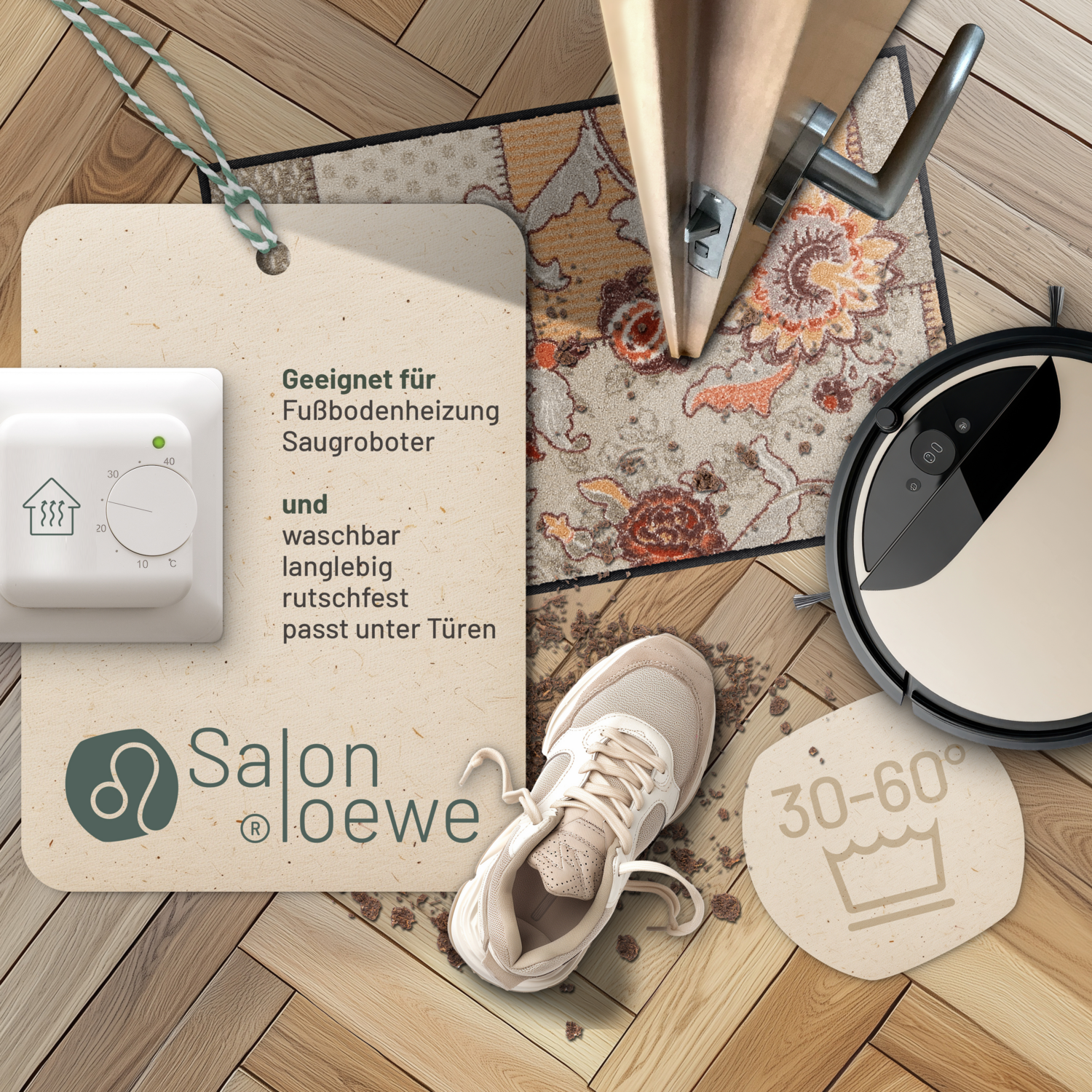 salonloewe-bohemian-patch-taupe-schmutzfangmatte-50-x-75-cm-made-in-germany-flor image 3