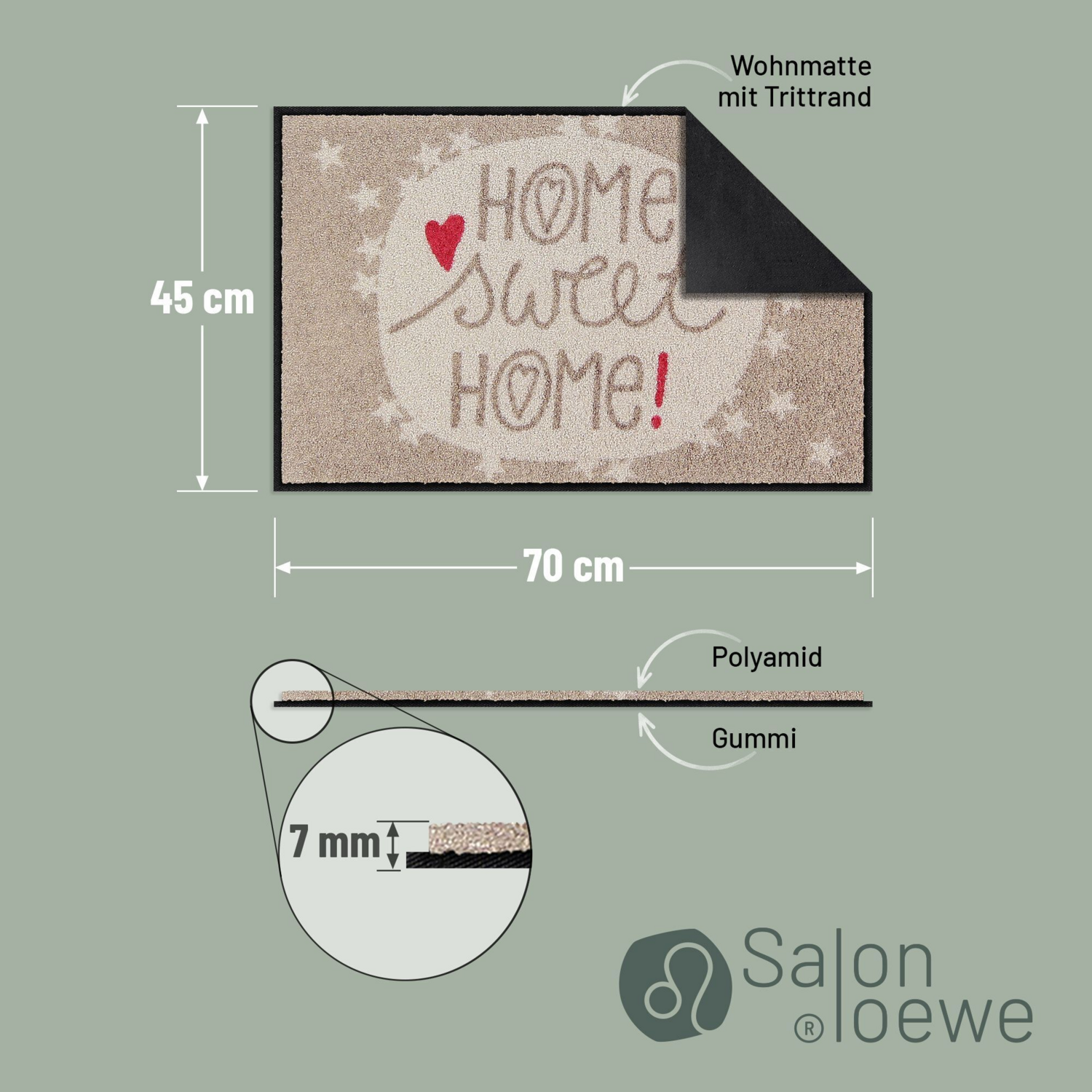 salonloewe-home-sweet-home-eingangsmatte-45-x-70-cm-dekorative-fu-matte-rutschfe image 3