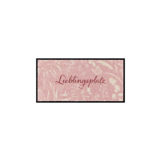 salonloewe-lieblingsplatz-wiese-rosa-minimatte-30-x-60-cm-kleine-schmutzfangmatt image 1