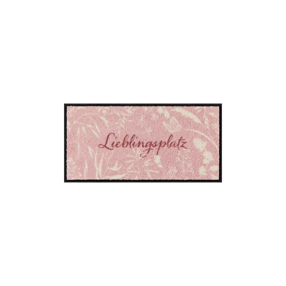 salonloewe-lieblingsplatz-wiese-rosa-minimatte-30-x-60-cm-kleine-schmutzfangmatt image 1