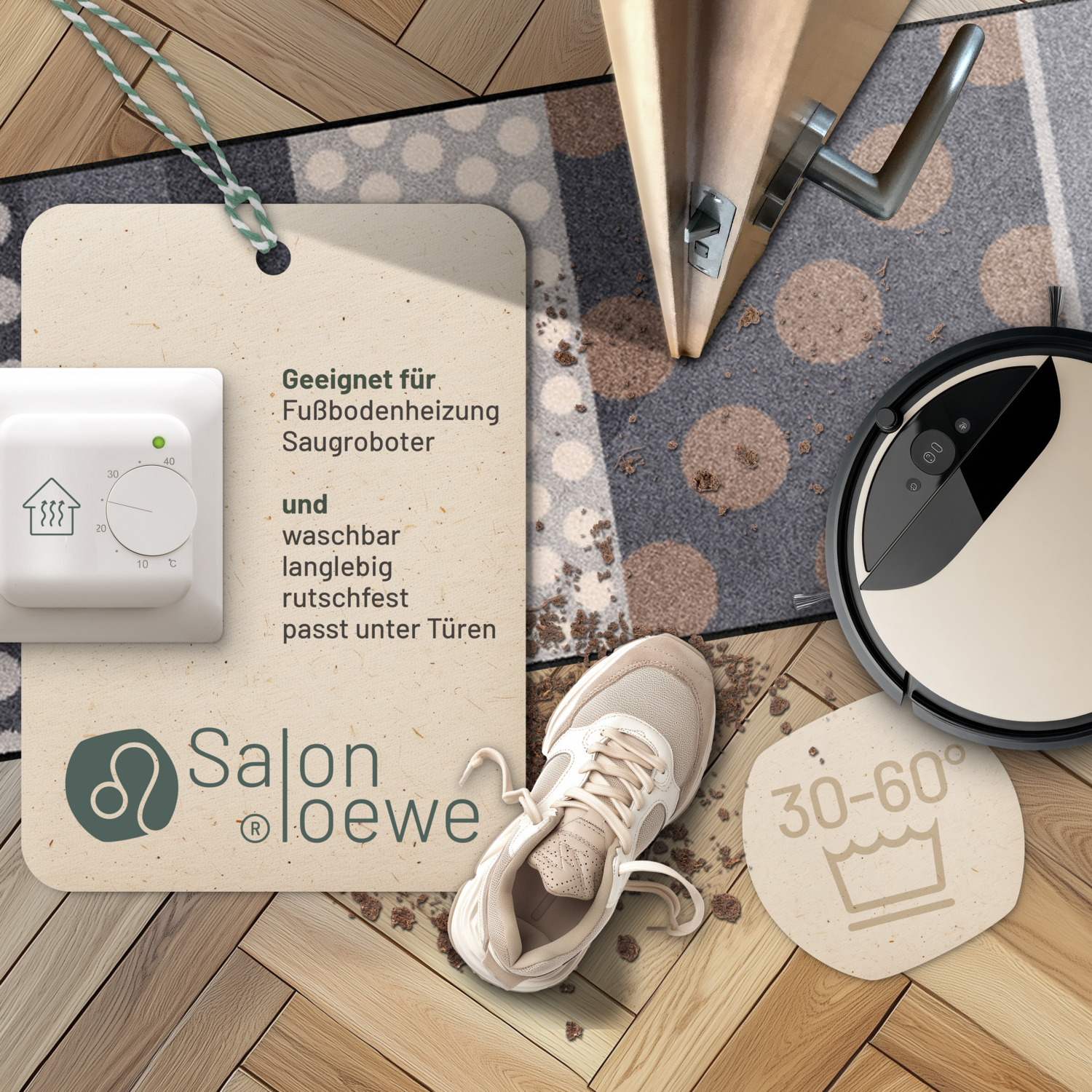 salonloewe-glamour-dots-grau-teppich-60-x-180-cm-waschbarer-l-ufer-mit-punktmust image 3