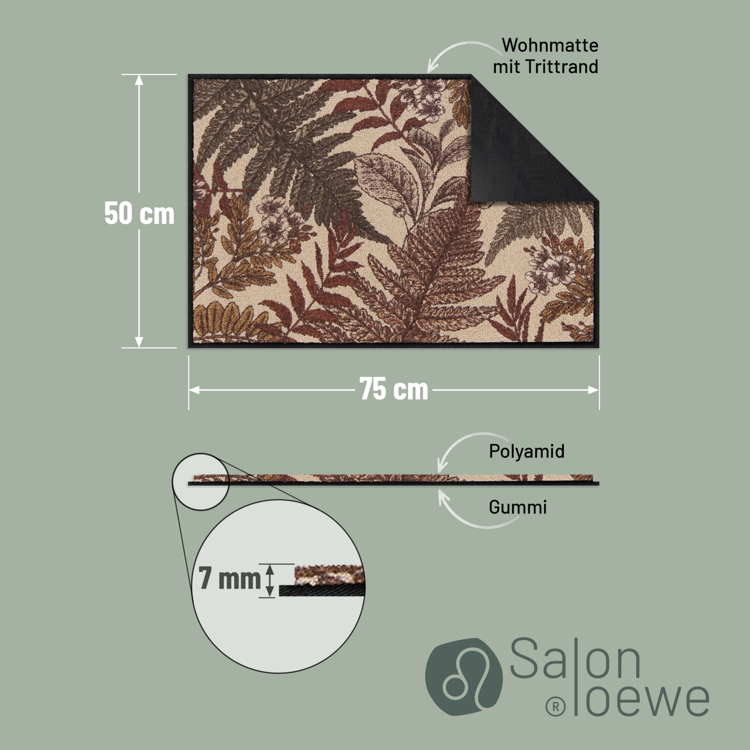 salonloewe-woodwalker-beige-eingangsmatte-50-x-75-cm-botanisches-design-made-in- image 4