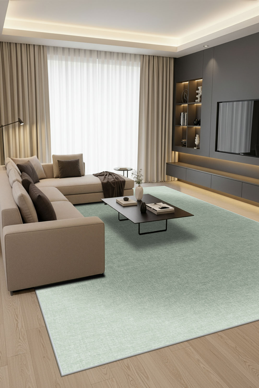 teppana-aura-moos-teppich-waschbarer-indoor-teppich-mit-modernem-design-in-moosg image 4