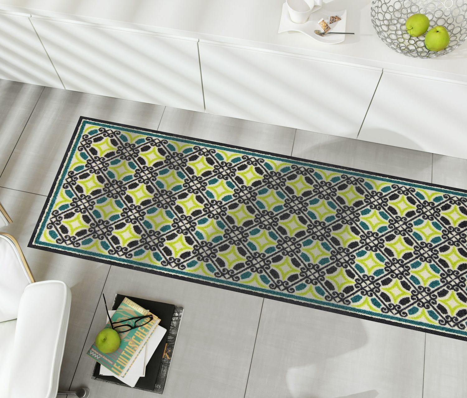 salonloewe-bogart-green-aqua-l-ufer-60-x-150-cm-waschbarer-flurl-ufer-in-gr-n-aq image 2
