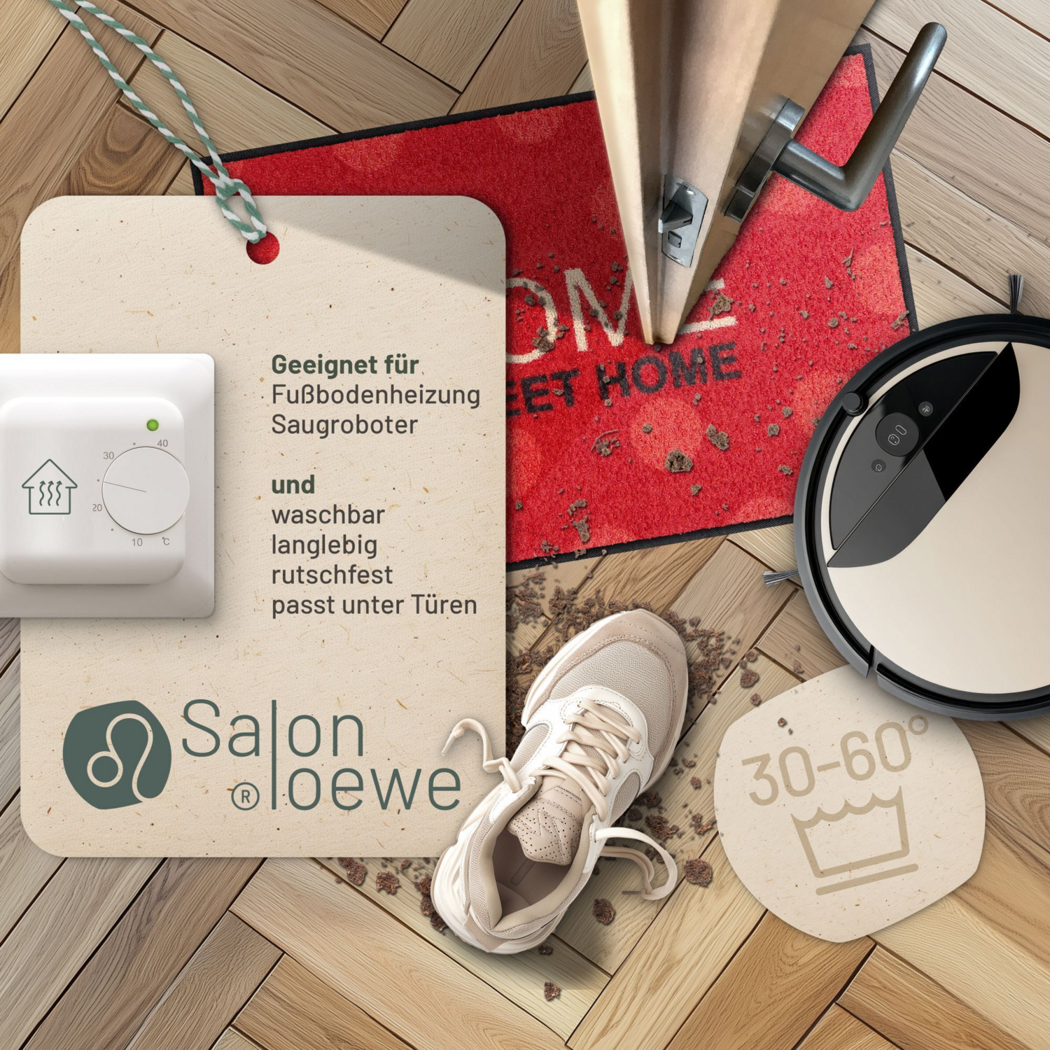 salonloewe-sweet-home-polka-eingangsmatte-50-x-75-cm-made-in-germany-schmutzfang image 3