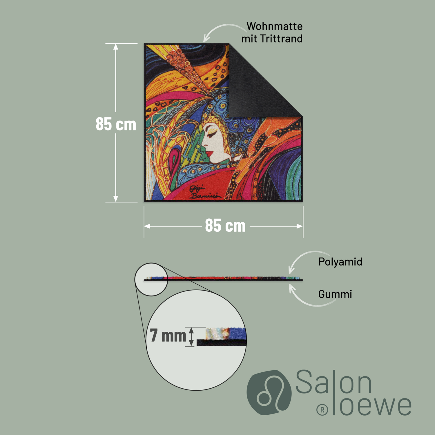 salonloewe-capriccio-teppich-85-x-85-cm-quadratische-fu-matte-im-art-deco-design image 4