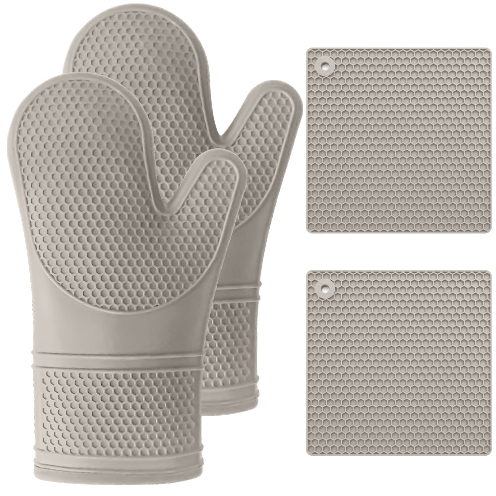 gorilla-grip-silicone-oven-mitt-trivet-ofenhandschuh-set image 1