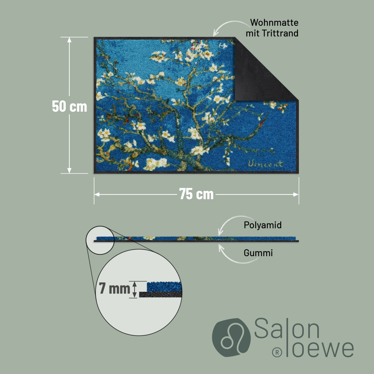 salonloewe-mandelbaum-t-rkis-eingangsmatte-50-x-75-cm-waschbare-schmutzfangmatte image 4