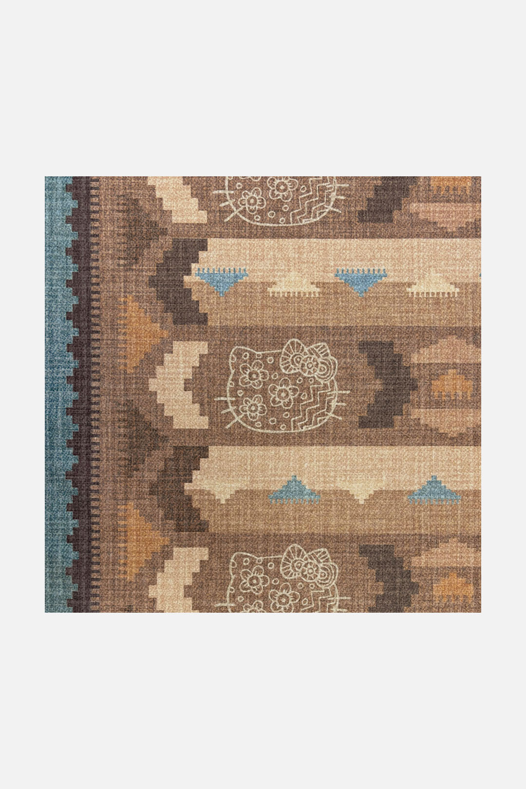 teppana-hello-kitty-kilim-terrakotta-waschbarer-teppich image 7