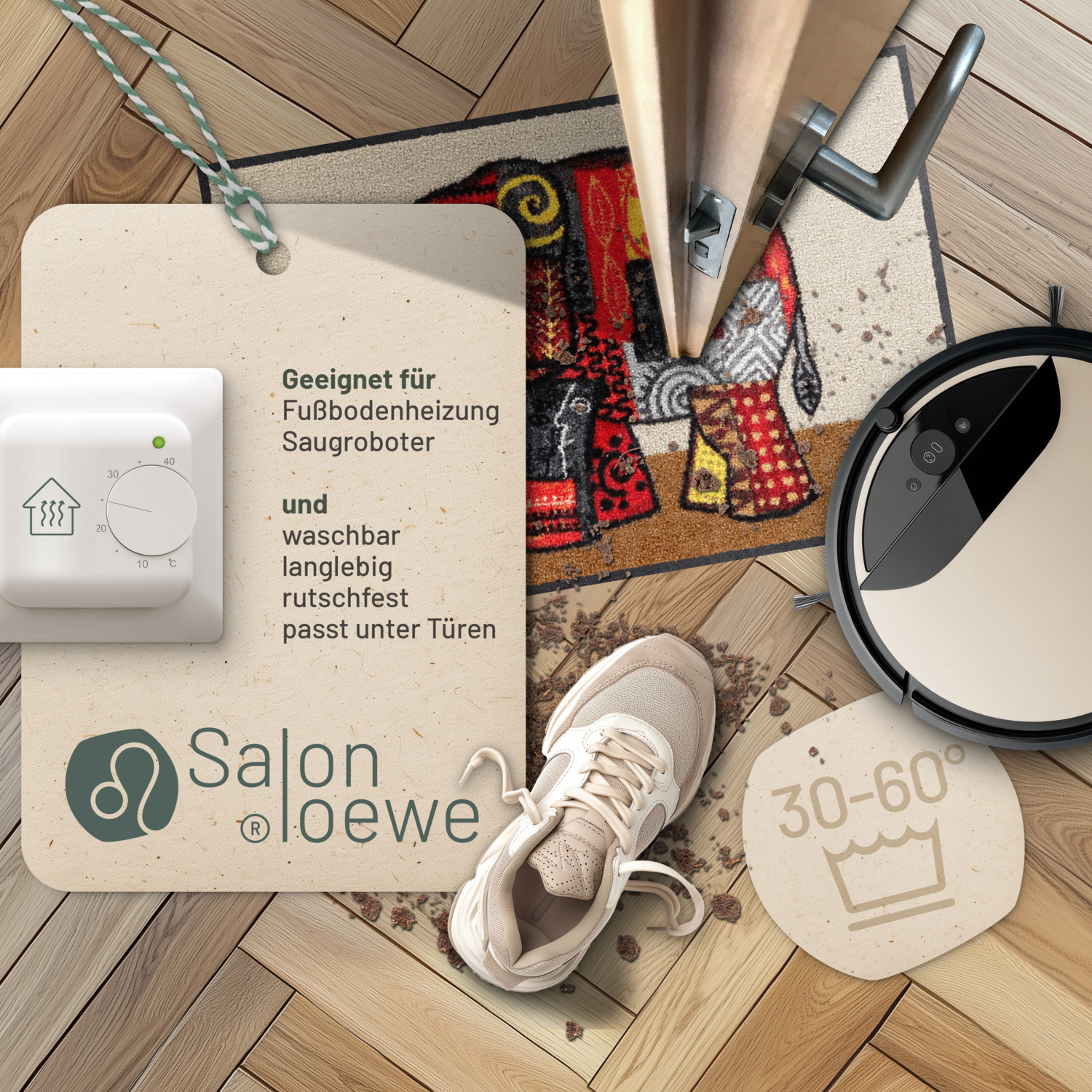 salonloewe-olifant-terra-eingangsmatte-50-x-75-cm-waschbare-schmutzfangmatte-mit image 3