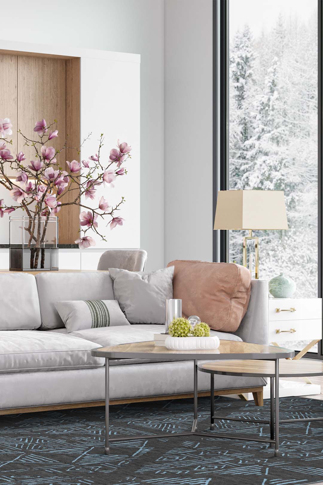 teppana-logan-blau-teppich-waschbarer-indoor-teppich-modern-inkl-rutschfester-ma image 4