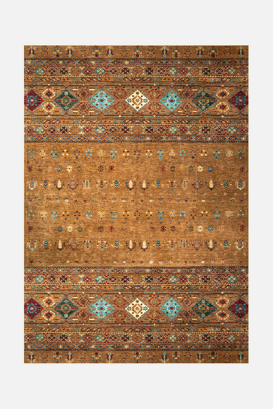 teppana-harleen-zimt-teppich-boho-inndoorteppich-in-beige-natur-waschbar-mit-rut image 1
