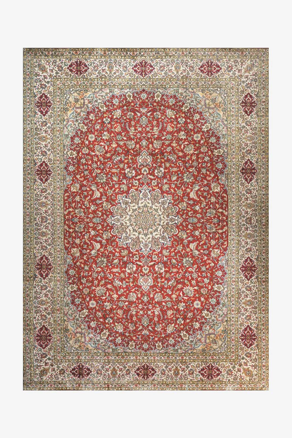 teppana-mina-rubin-waschbarer-teppich-persisch-creme-mehrfarbig image 1