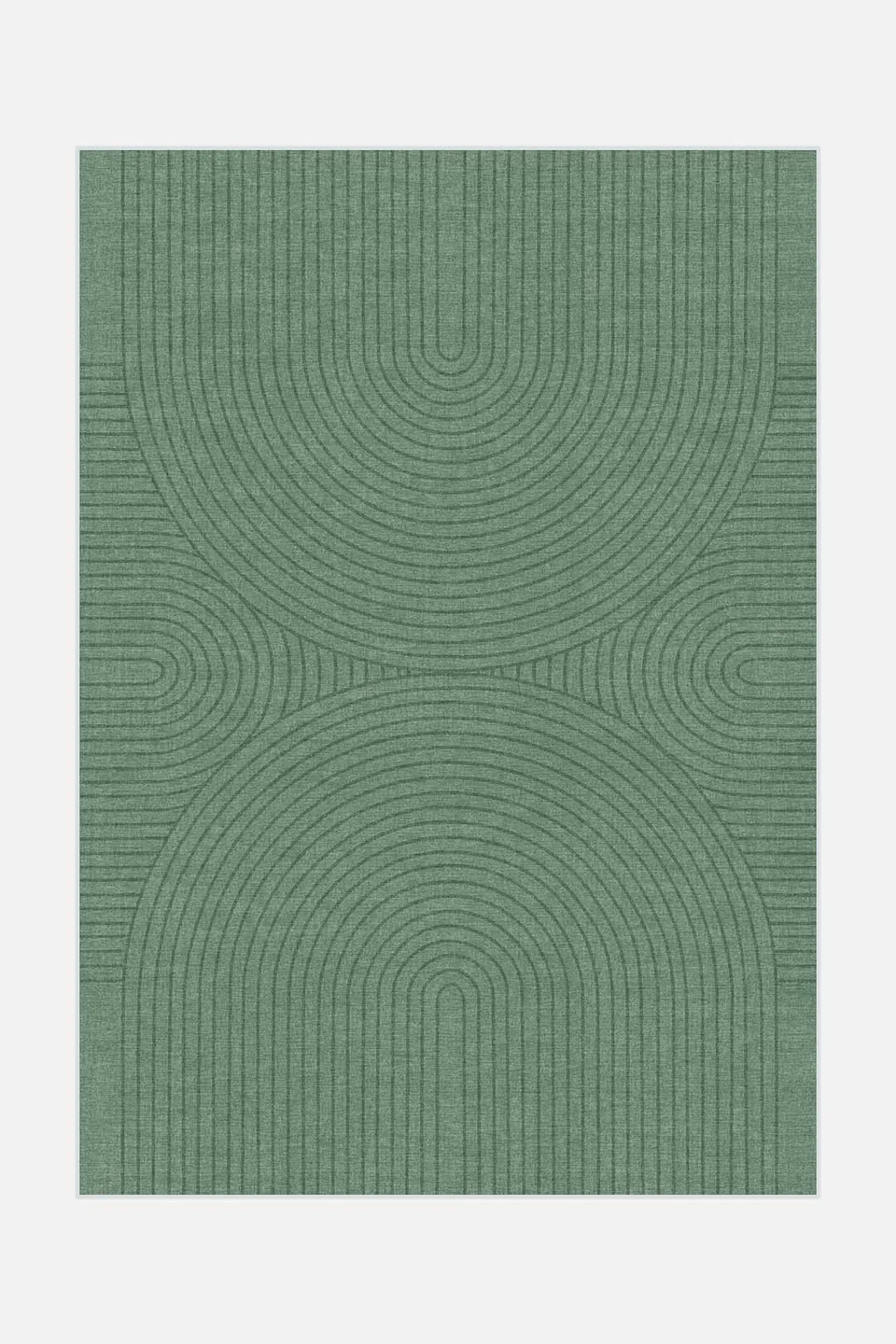 teppana-zen-gr-n-teppich-waschbarer-teppich-geometrisch image 1