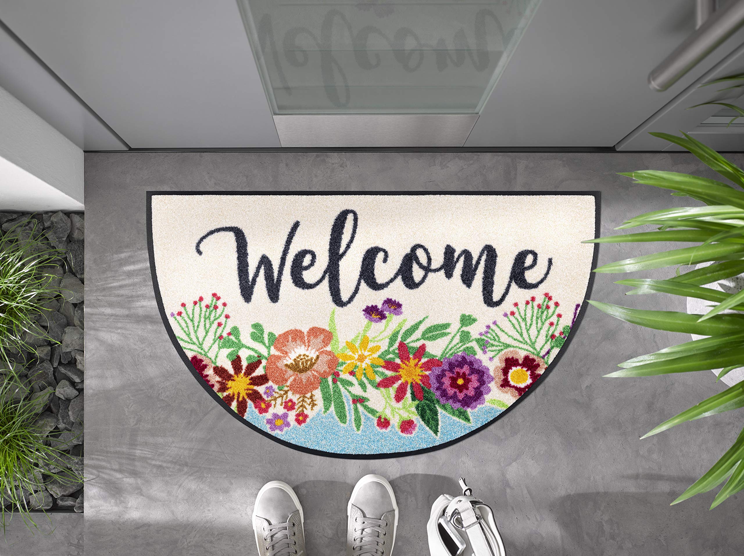 wash-dry-design-fu-matte-round-welcome-blooming-50x85-cm-runde-waschbare-sauberl image 3