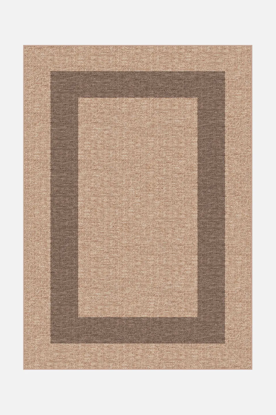 teppana-madison-macchiato-jute-haptik-teppich-waschbar-beige image 1