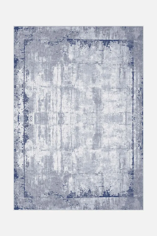 teppana-hedi-stein-teppich-waschbarer-indoor-teppich-grau-silber-blau-gr-n-moder image 1