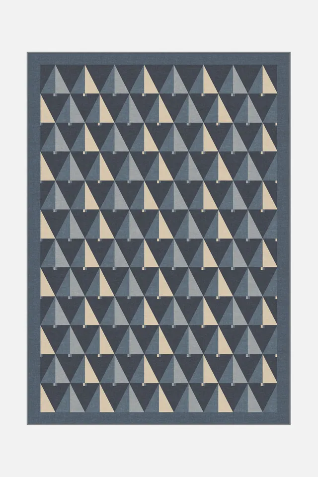 teppana-waldzauber-nacht-teppich-waschbarer-teppich-mit-geometrischem-waldmotiv- image 1
