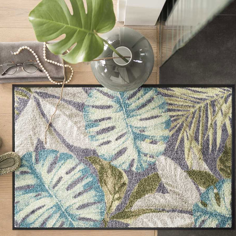 salonloewe-coco-anthrazit-eingangsmatte-50-x-75-cm-exotisches-bl-tterdesign-ruts image 2