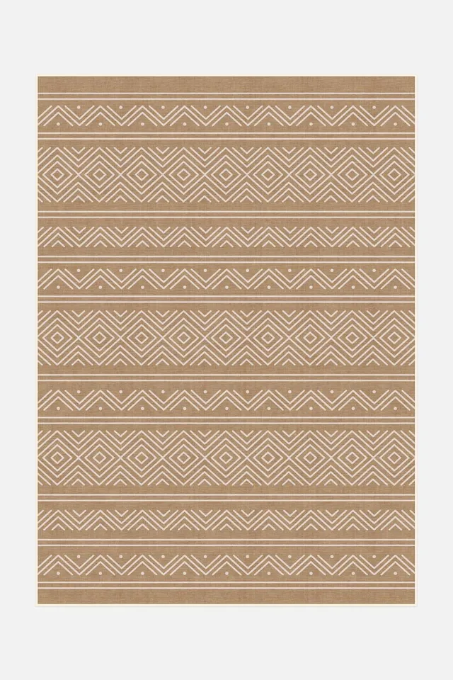 teppana-outdoor-aztek-haselnuss-teppich-waschbarer-outdoor-teppich-mit-azteken-m image 1