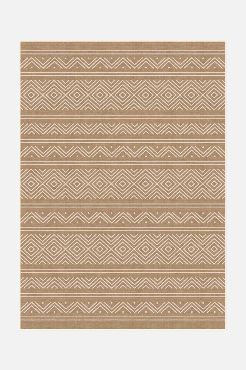 teppana-outdoor-aztek-haselnuss-teppich-waschbarer-outdoor-teppich-mit-azteken-m image 1