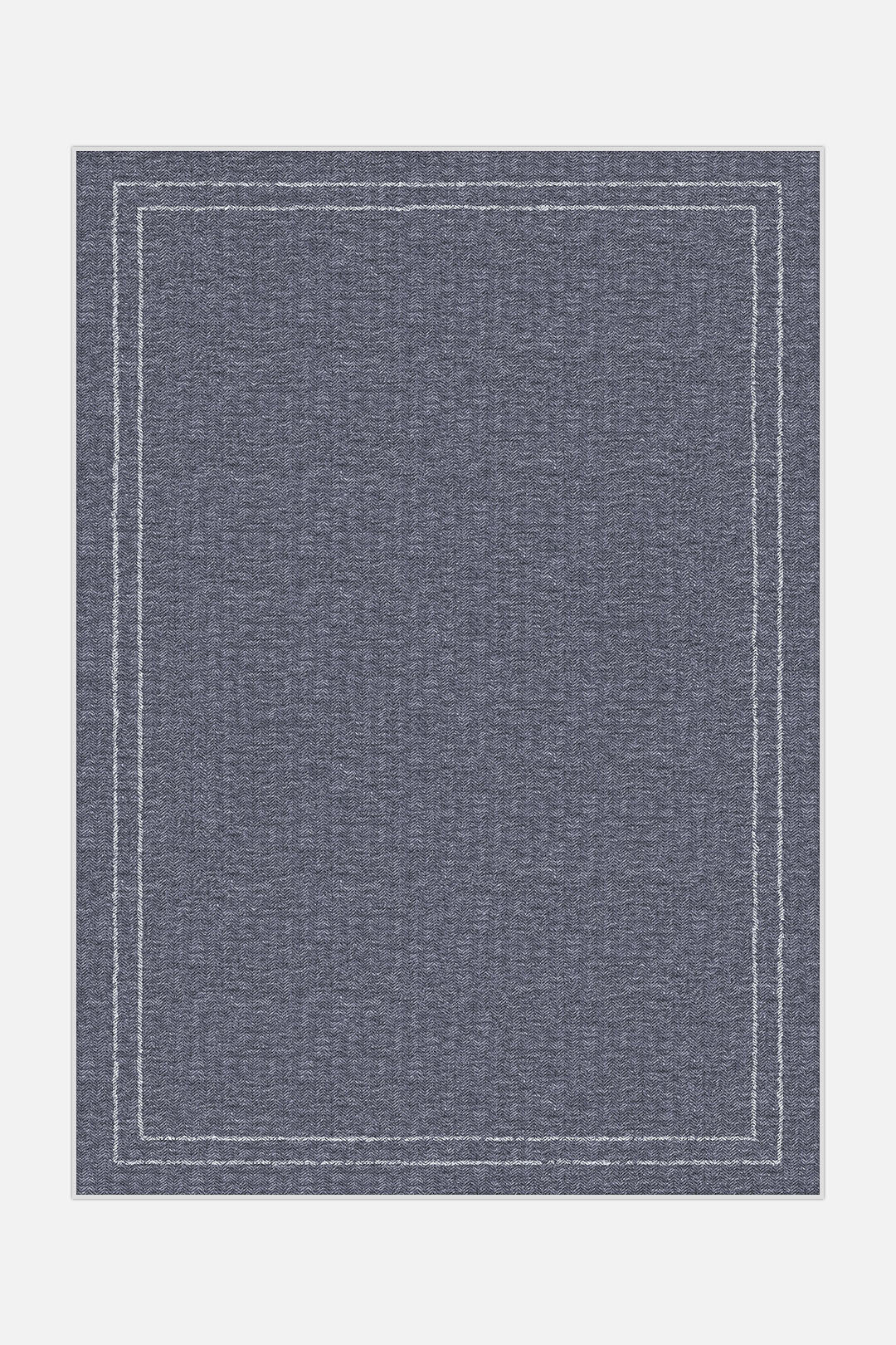 teppana-nahla-saphir-jute-haptik-teppich-waschbar-geometrisch-blau image 1